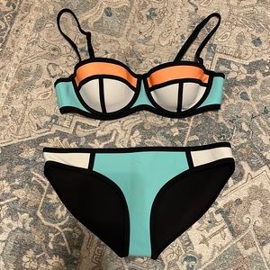 Triangl Poppy Blue Crush Bikini Set | Size: S